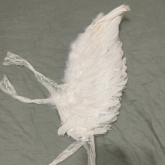 Faux Feather Mini Angel Wings - Picture 1 of 5